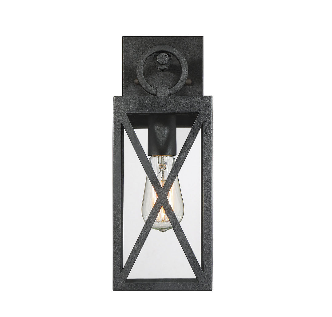 Meridian Lighting M50027BK Moutd One Light Outdoor Wall Sconce Outdoor Black