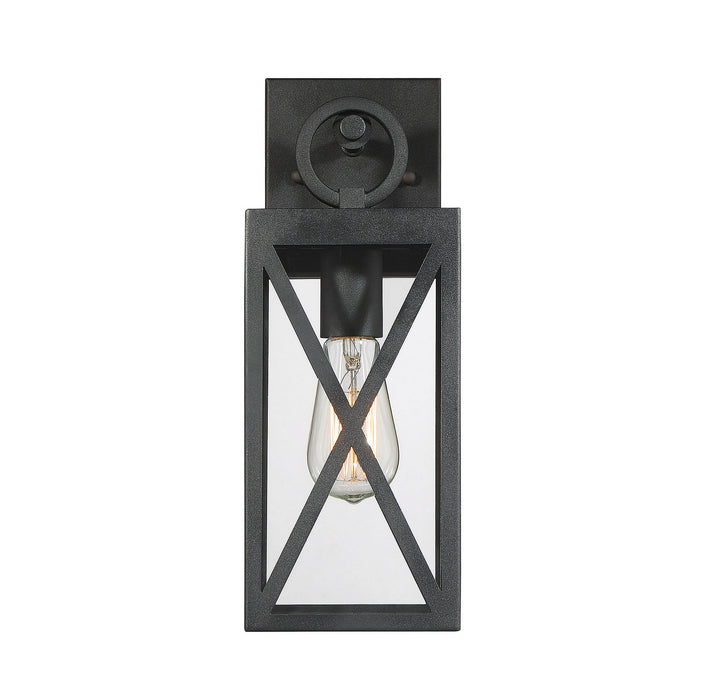 Meridian Lighting M50027BK Moutd One Light Outdoor Wall Sconce Outdoor Black