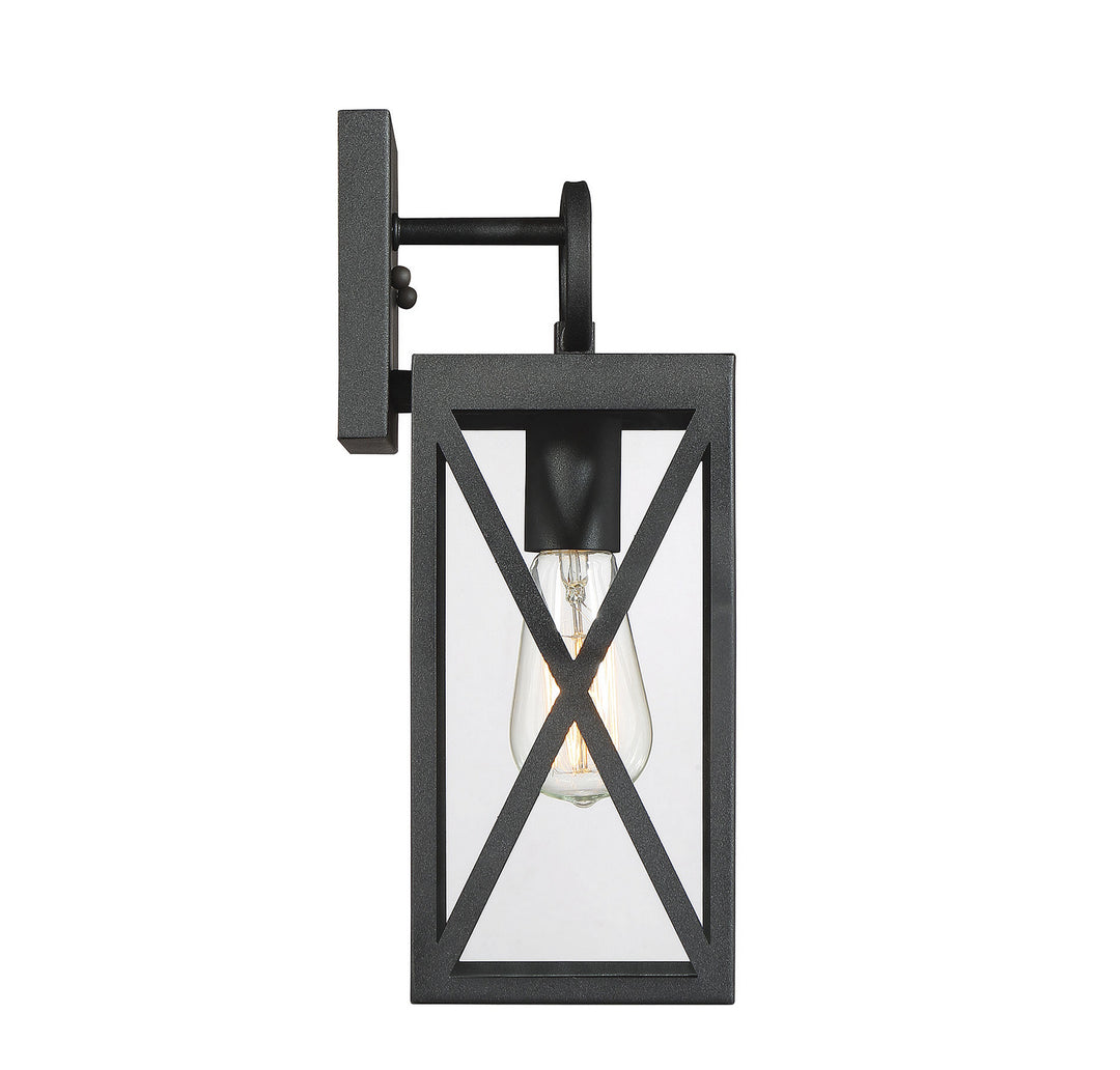 Meridian Lighting M50027BK Moutd One Light Outdoor Wall Sconce Outdoor Black