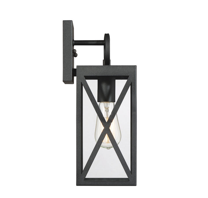 Meridian Lighting M50027BK Moutd One Light Outdoor Wall Sconce Outdoor Black