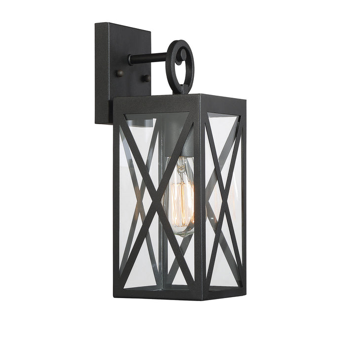 Meridian Lighting M50027BK Moutd One Light Outdoor Wall Sconce Outdoor Black