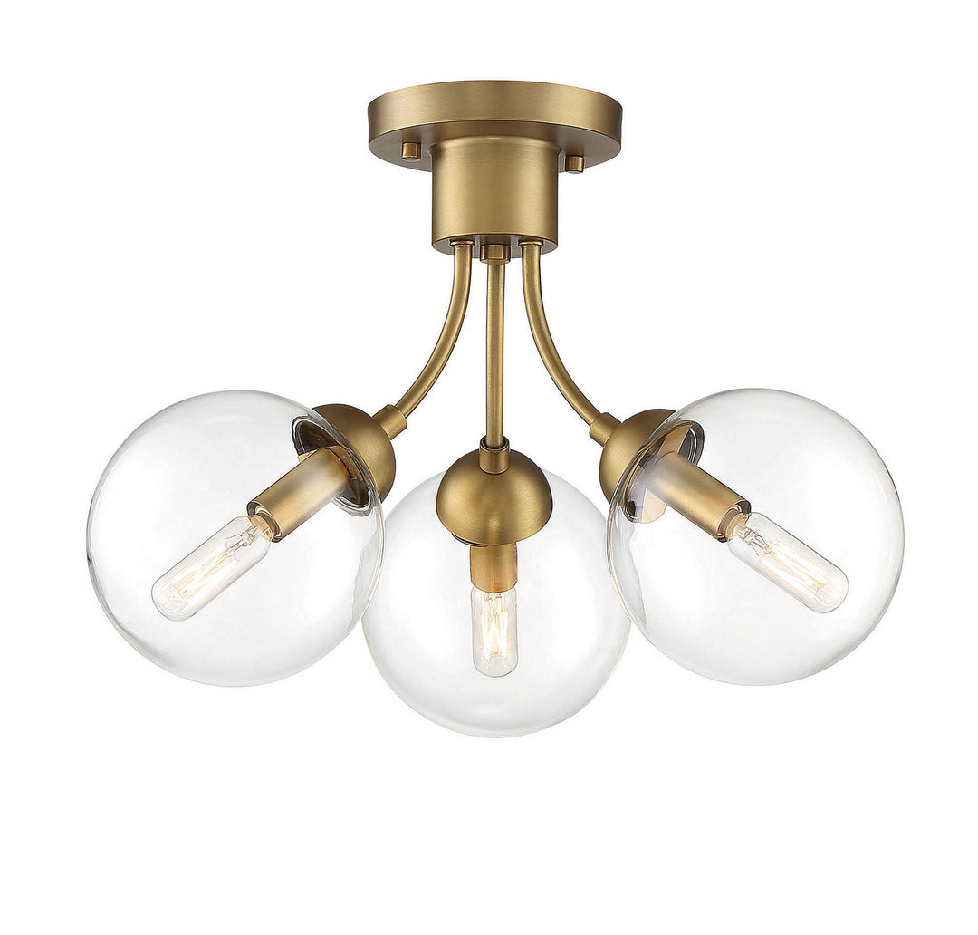 Meridian Msemi M60060NB Ceiling Light - Natural Brass