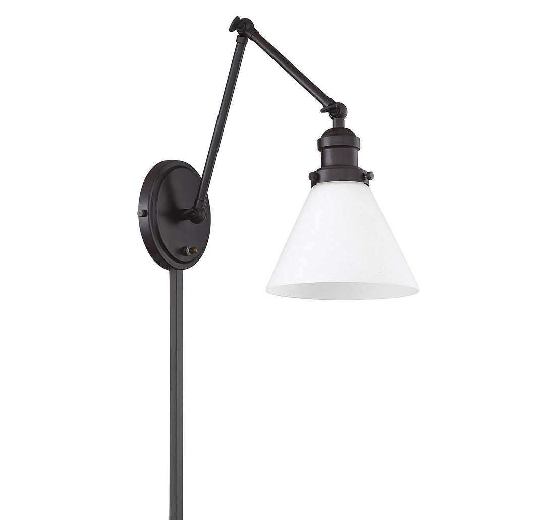 Meridian Lighting M90051ORB Mscon One Light Wall Sconce Lamp Bronze / Dark