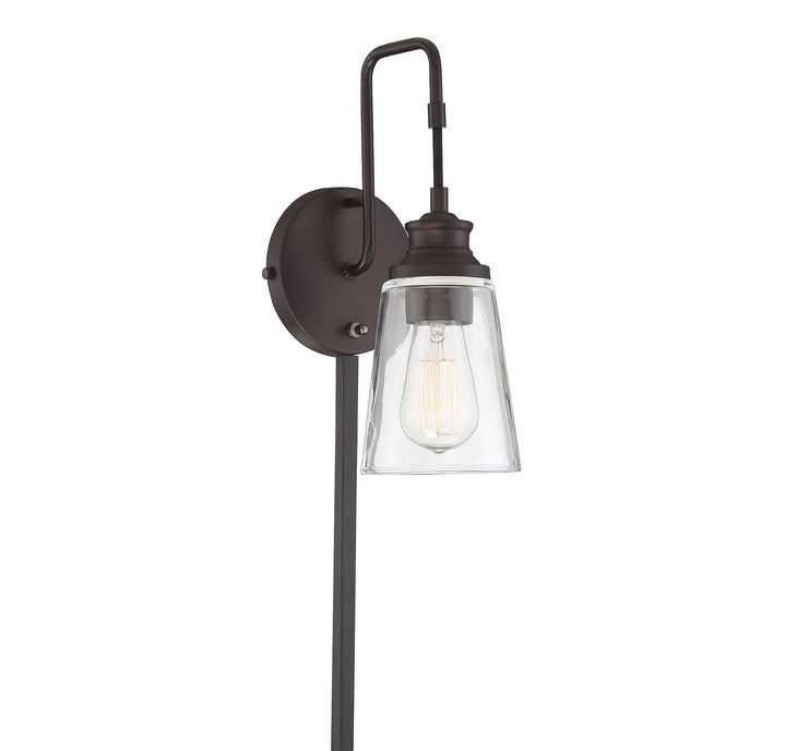 Meridian Lighting M90053ORB Mscon One Light Wall Sconce Lamp Bronze / Dark