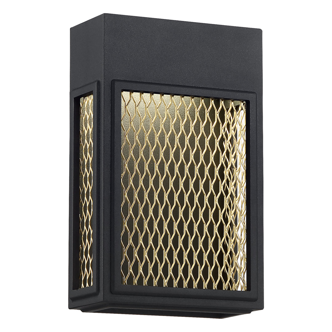 Access Lighting 20062LEDDMG-BL/GLD Modern Metro Outdoor Black And Gold
