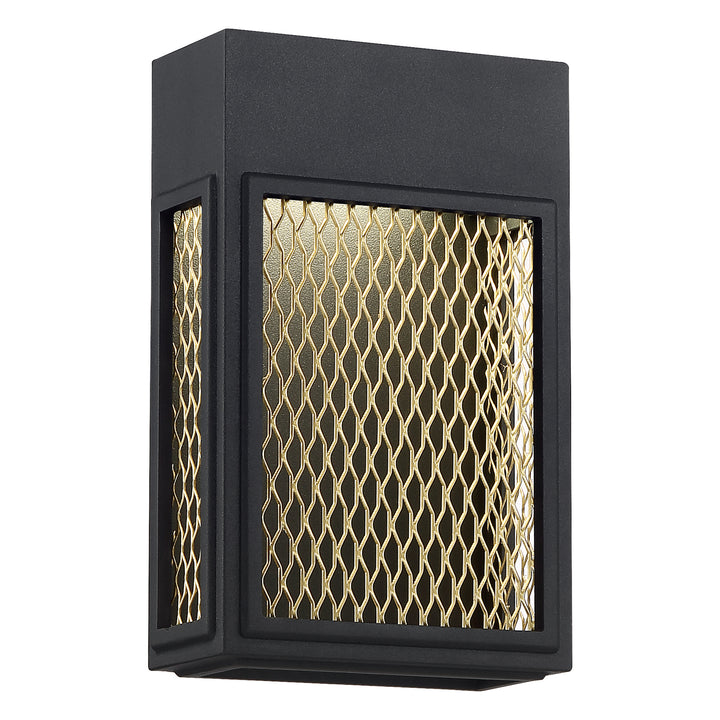 Access Lighting 20062LEDDMG-BL/GLD Modern Metro Outdoor Black And Gold