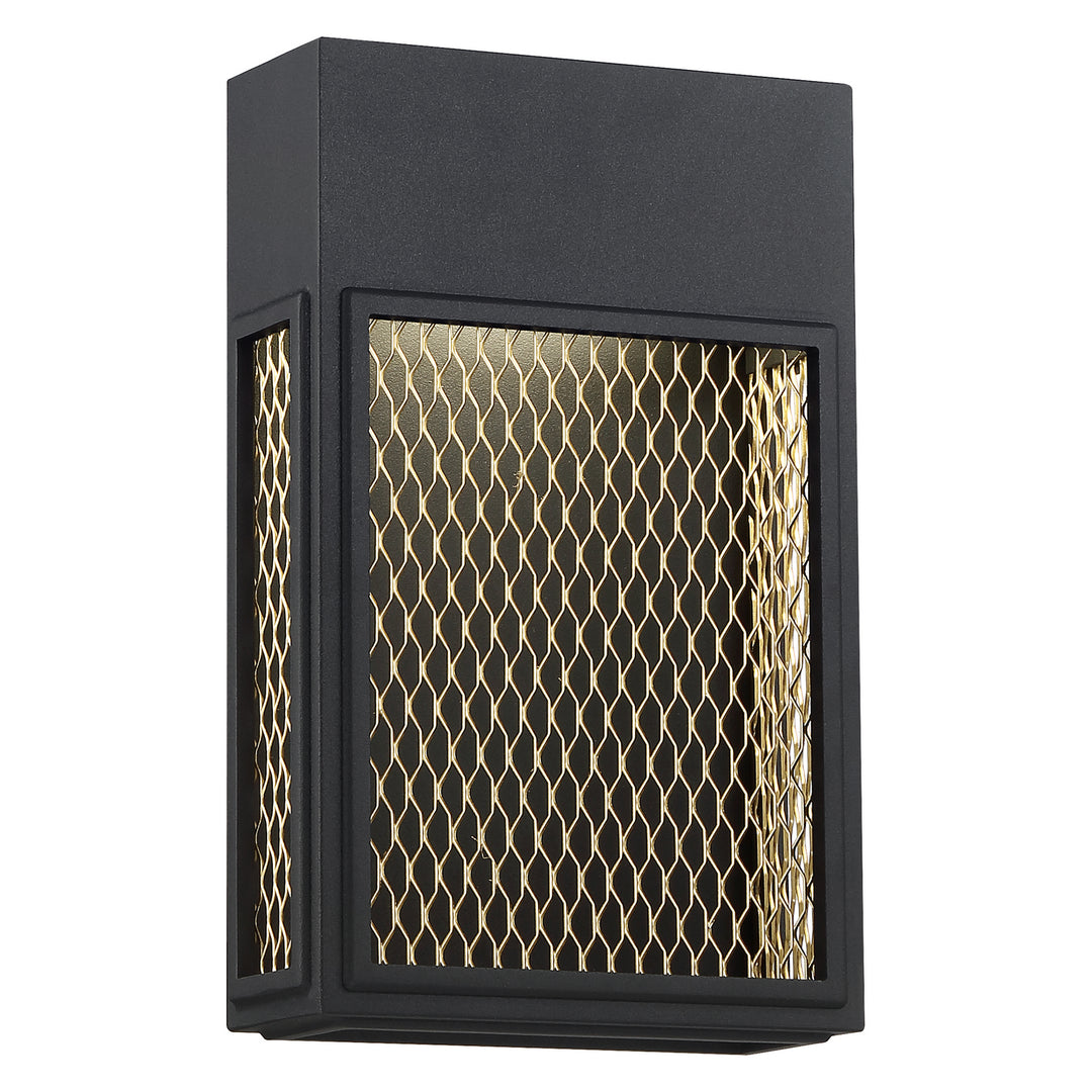 Access Lighting 20063LEDDMG-BL/GLD Modern Metro Outdoor Black And Gold