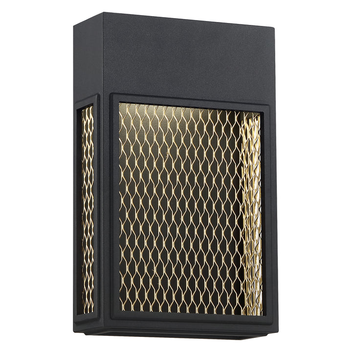 Access Lighting 20063LEDDMG-BL/GLD Modern Metro Outdoor Black And Gold
