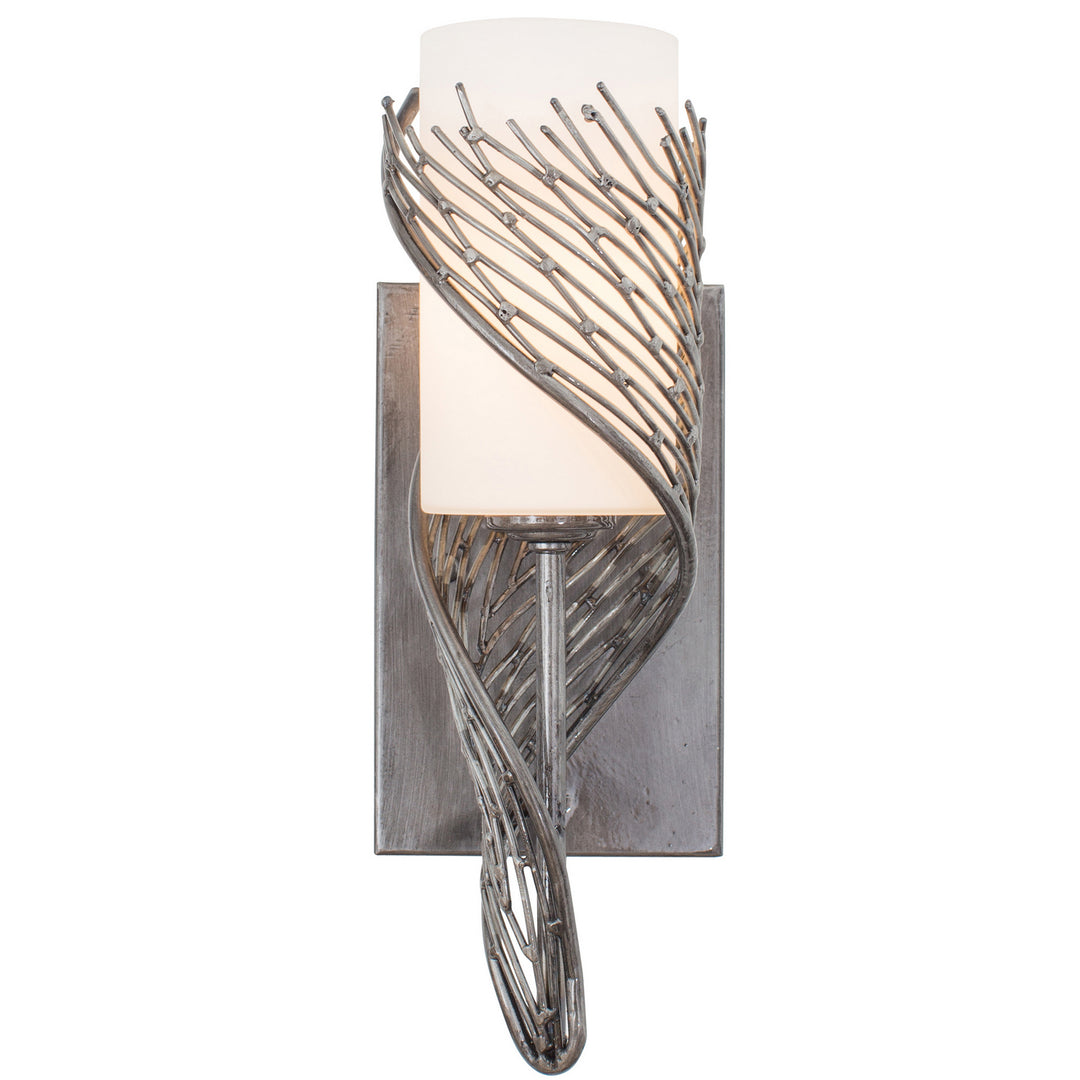 Varaluz Flow 240K01RSL Wall Sconce Light - Steel