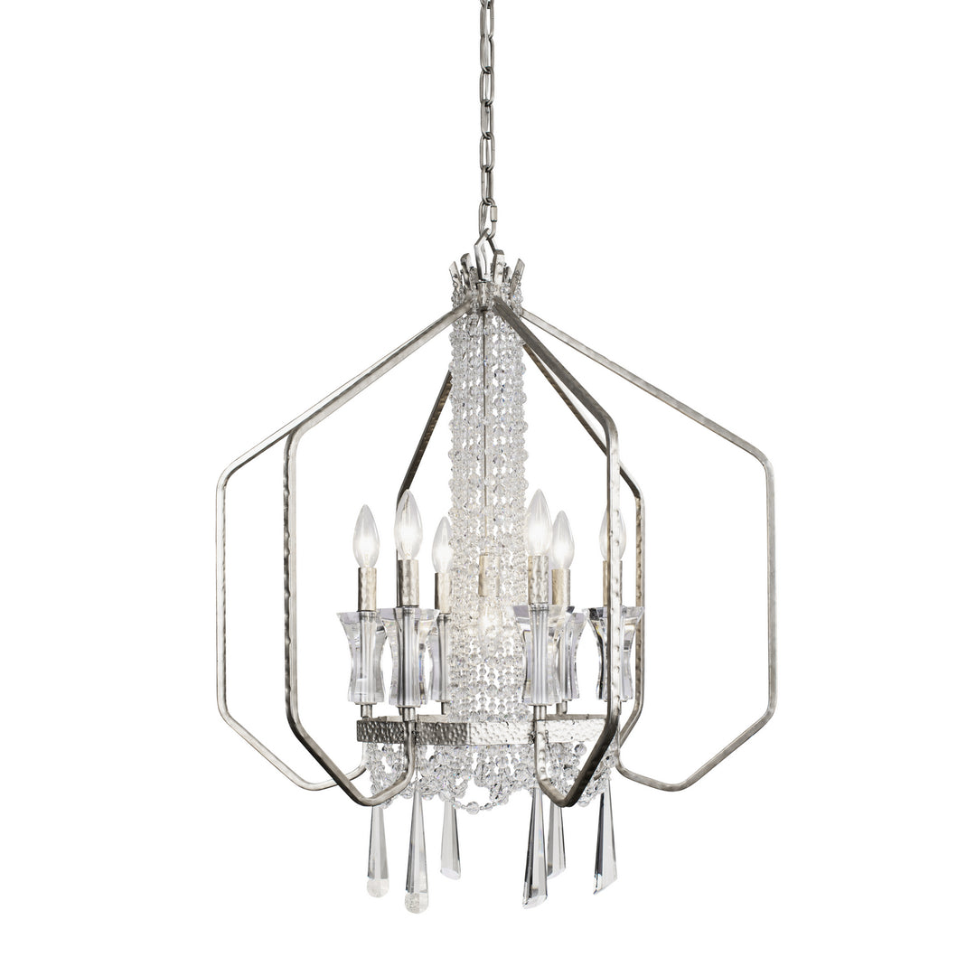 Varaluz Barcelona 270P07TR Chandelier Light - Transcend Silver