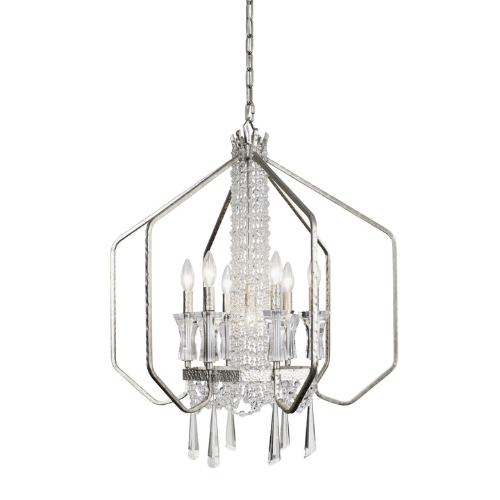Varaluz Barcelona 270P07TR Chandelier Light - Transcend Silver