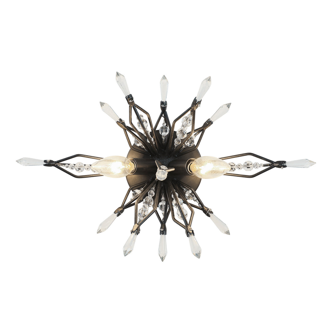 Varaluz Orbital 311B02CB Bath Vanity Light 17 in. wide - Carbon