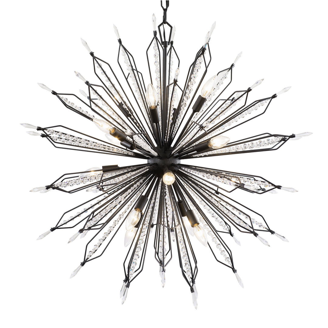 Varaluz Orbital 311P16CB Chandelier Light - Carbon