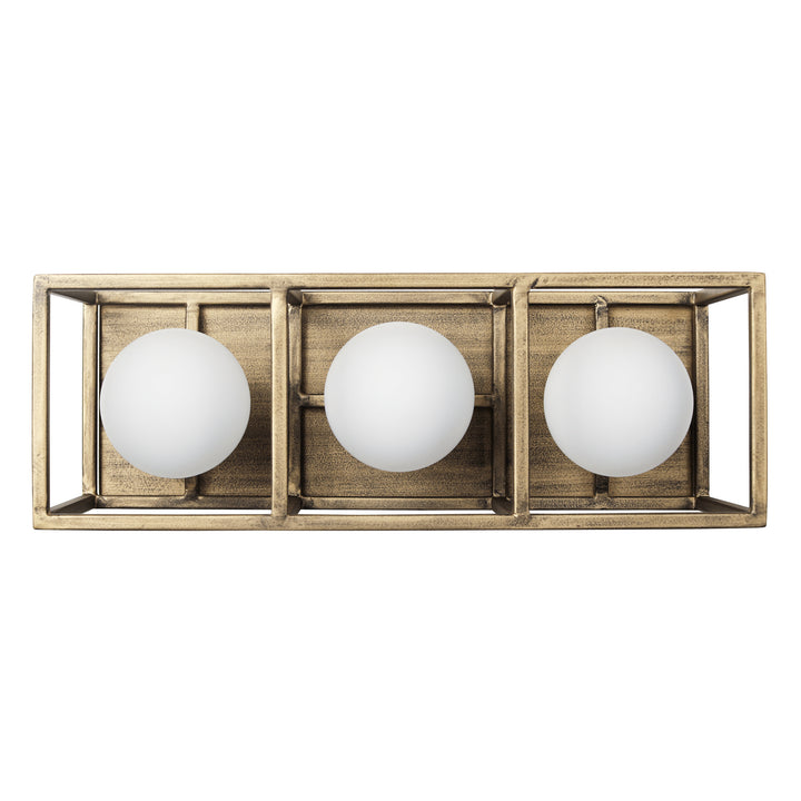 Varaluz Plaza 325B03HGCB Bath Vanity Light 15 in. wide - Havana Gold/Carbon