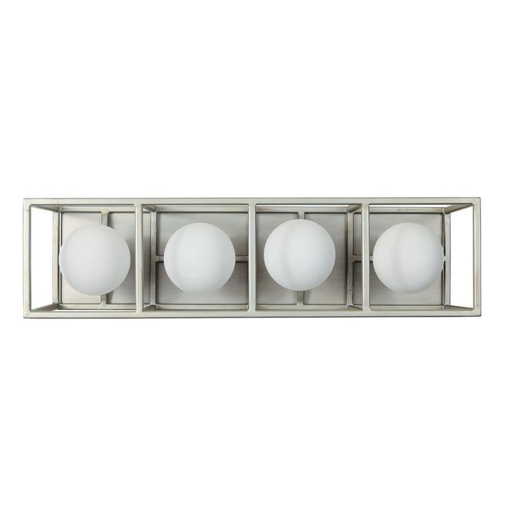 Varaluz Plaza 325B04SOCB Bath Vanity Light 20 in. wide - Silverado/Carbon