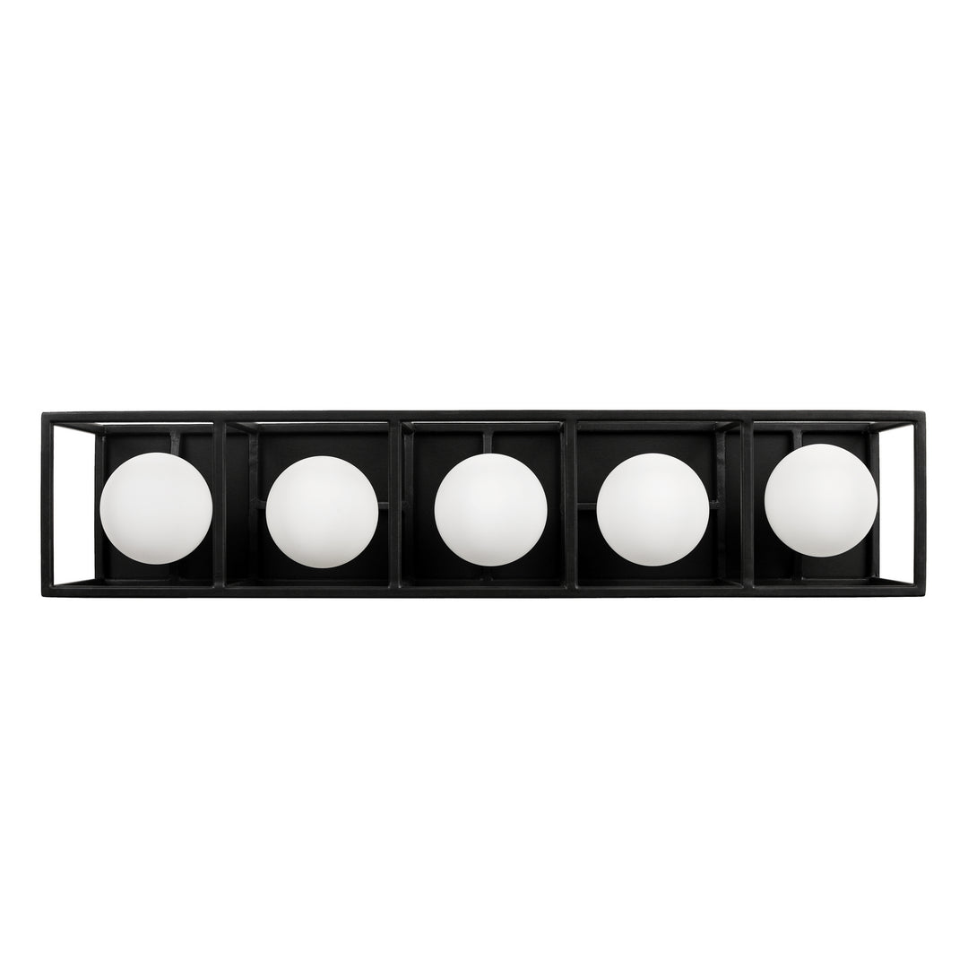 Varaluz Plaza 325B05CBHG Bath Vanity Light 24 in. wide - Carbon/Havana Gold