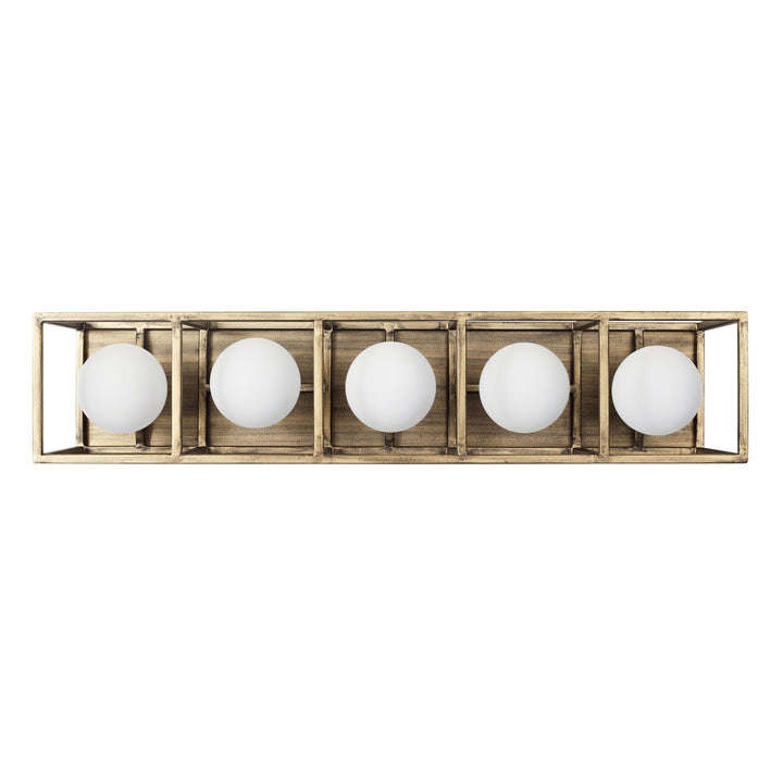 Varaluz Plaza 325B05HGCB Bath Vanity Light 24 in. wide - Havana Gold/Carbon