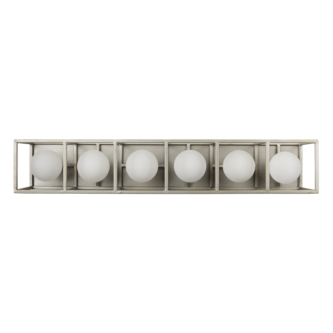 Varaluz Plaza 325B06SOCB Bath Vanity Light 29 in. wide - Silverado/Carbon