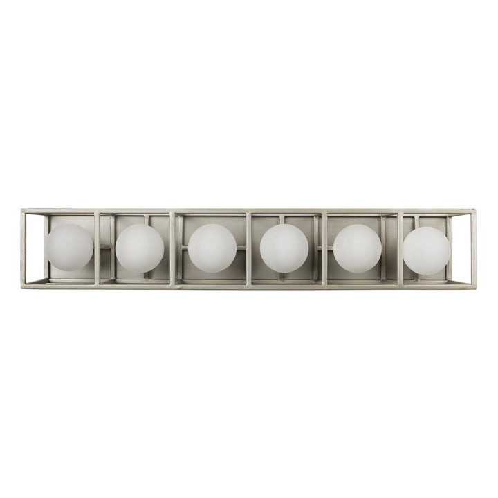 Varaluz Plaza 325B06SOCB Bath Vanity Light 29 in. wide - Silverado/Carbon