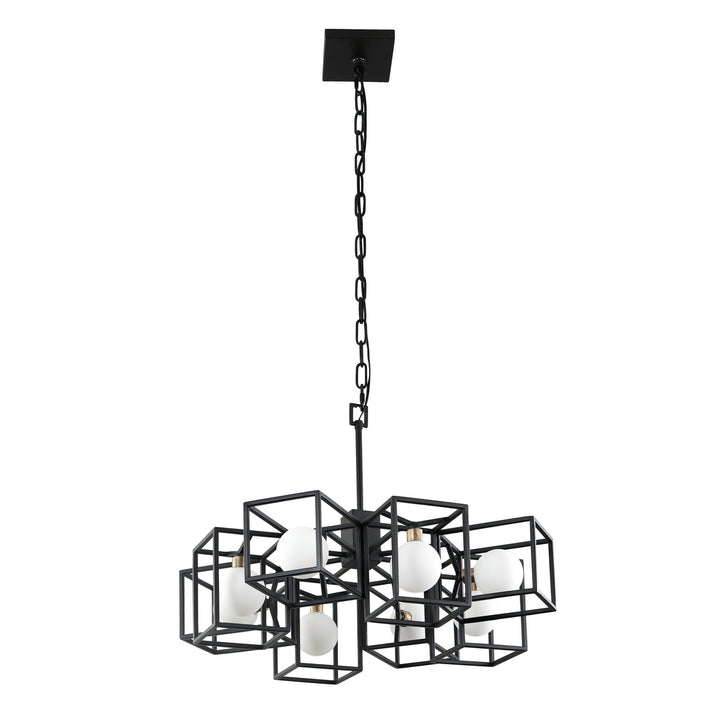 Varaluz Plaza 325C08CBHG Chandelier Light - Carbon/Havana Gold