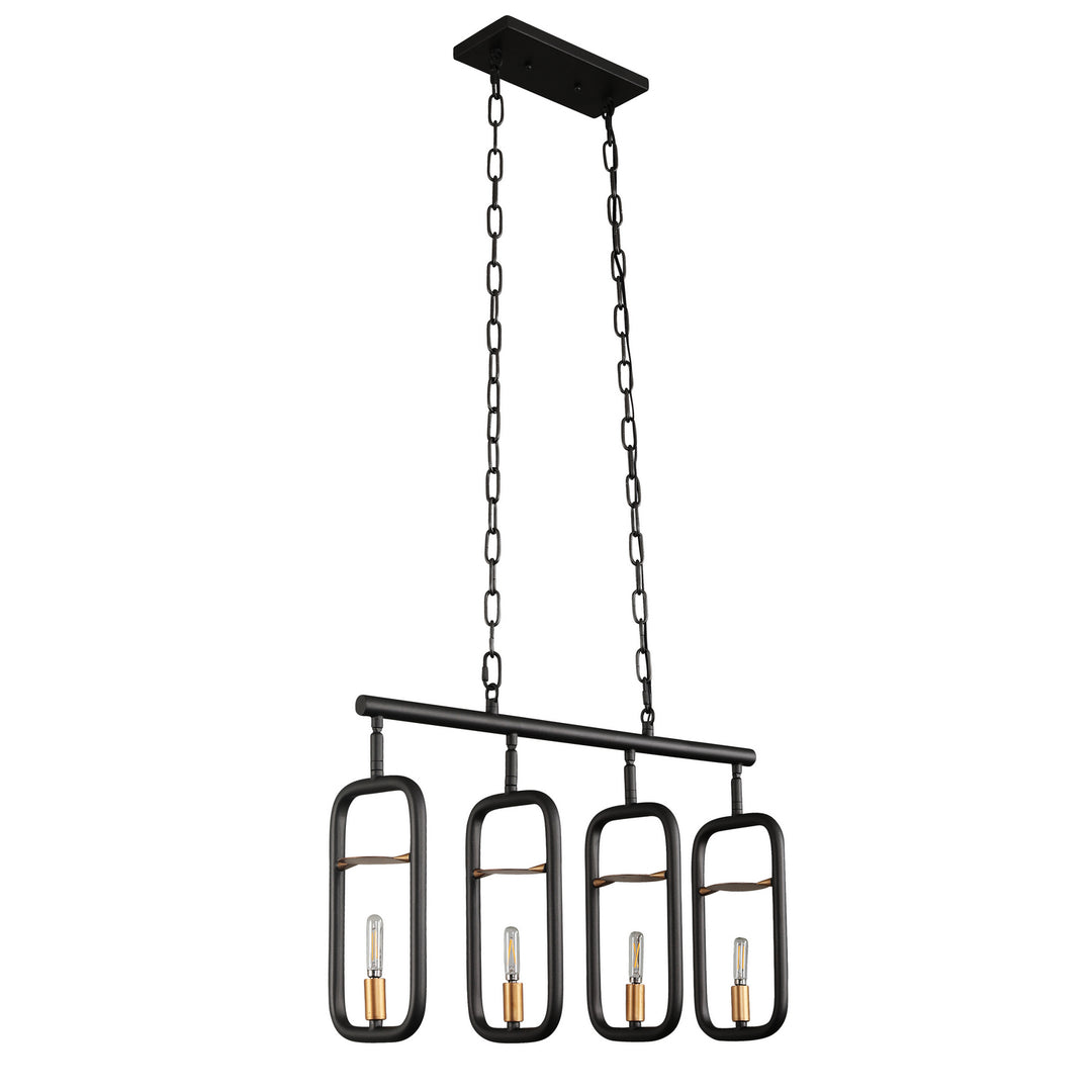 Varaluz Bar None 327N04AGRB Pendant Light - Aged Gold/Rustic Bronze