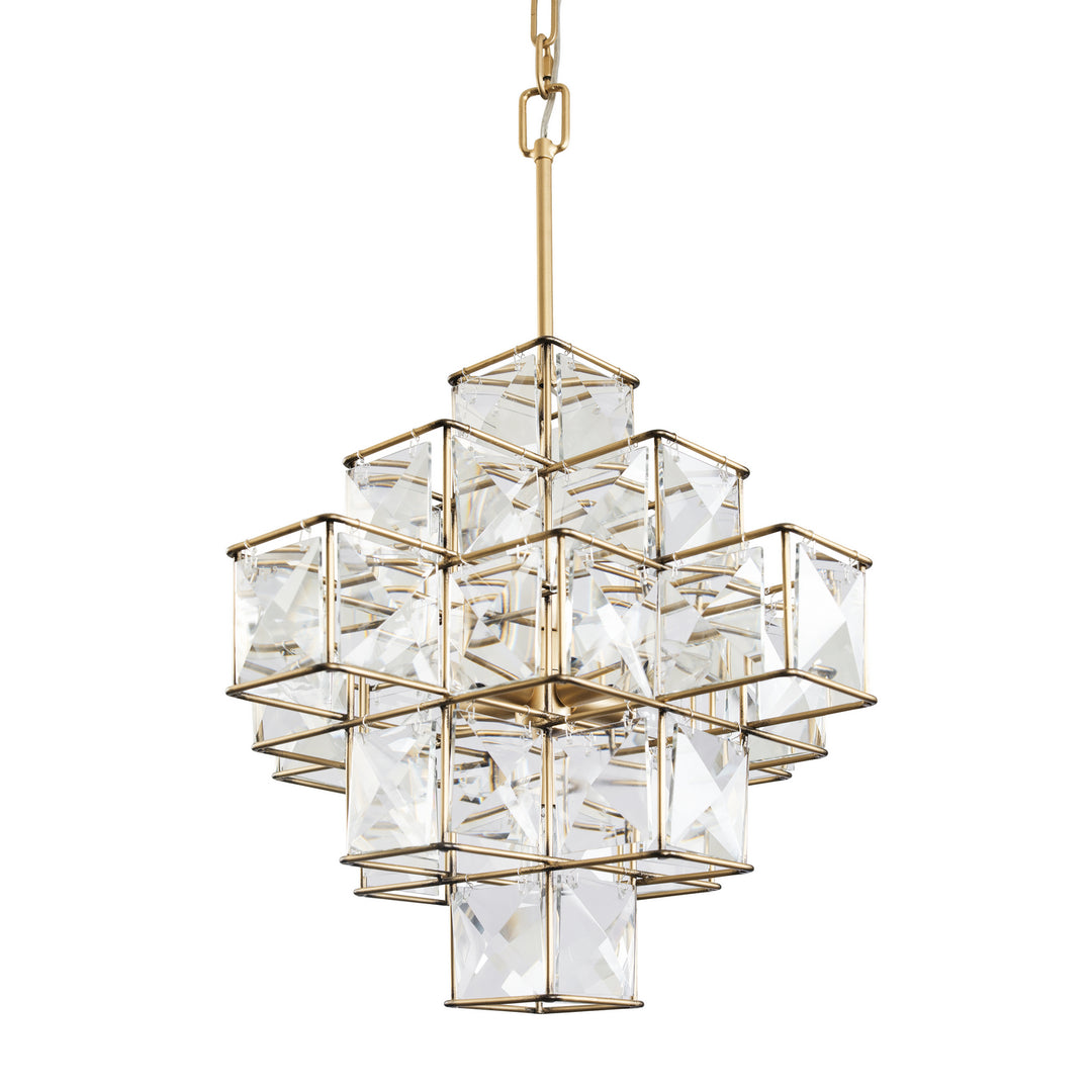 Varaluz Cubic 329P06CG Chandelier Light - Calypso Gold