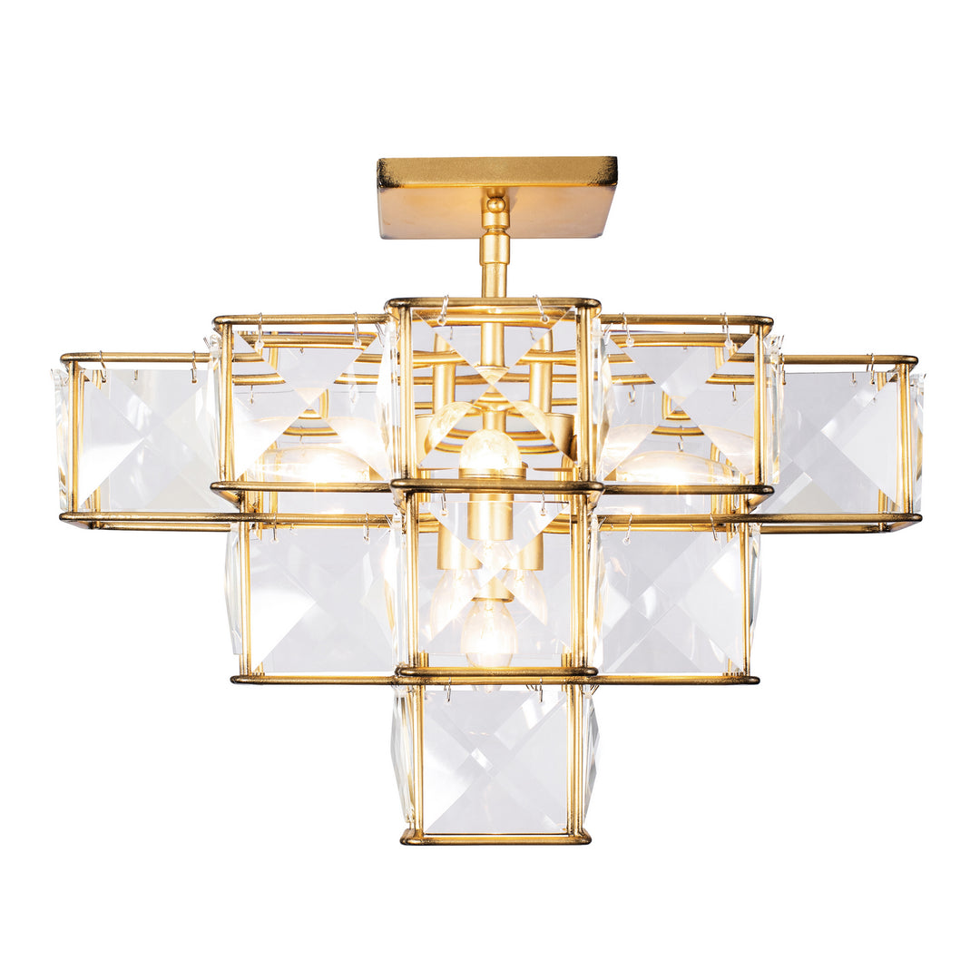 Varaluz Cubic 329S05CG Ceiling Light - Calypso Gold