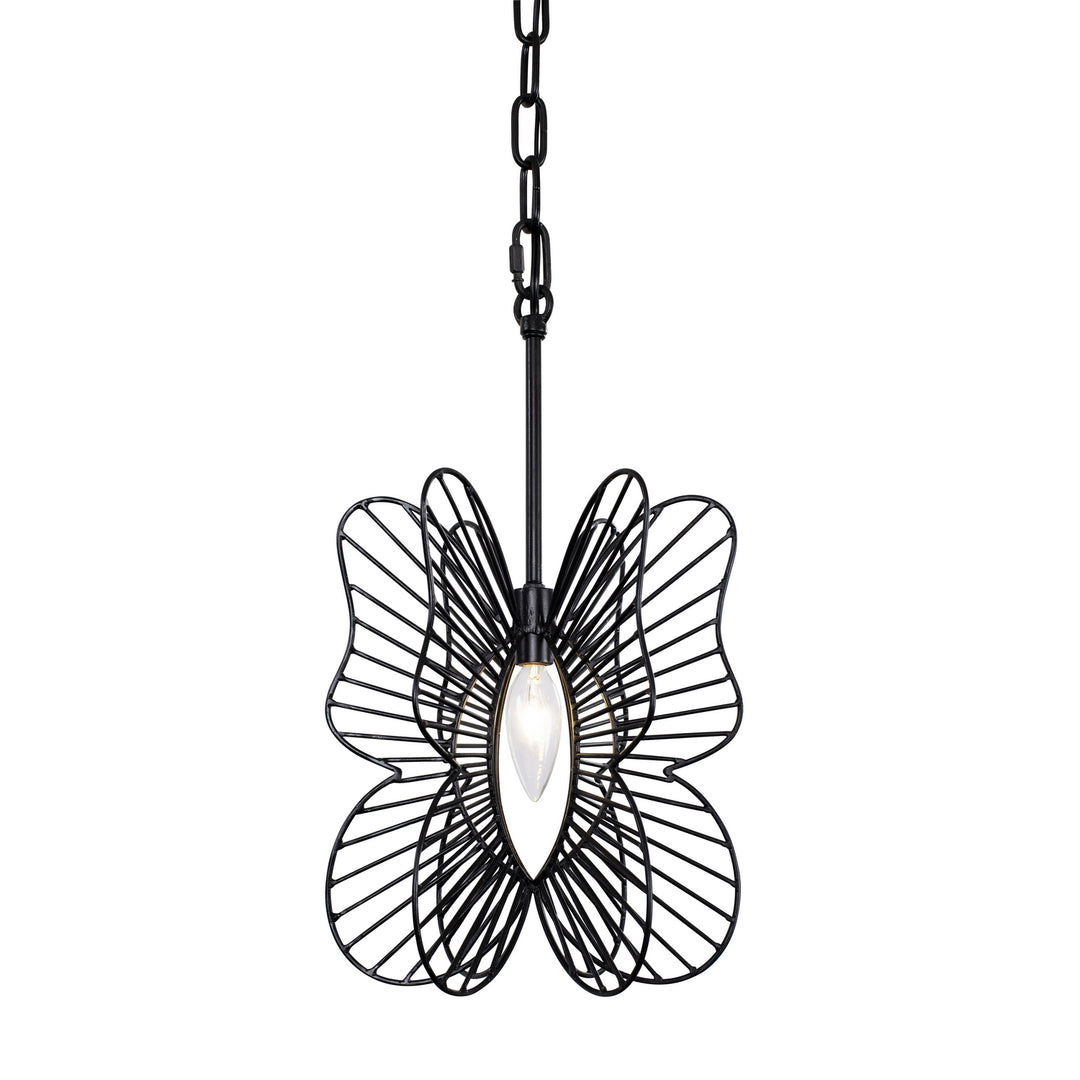 Varaluz Monarch 330M01BL Pendant Light - Black
