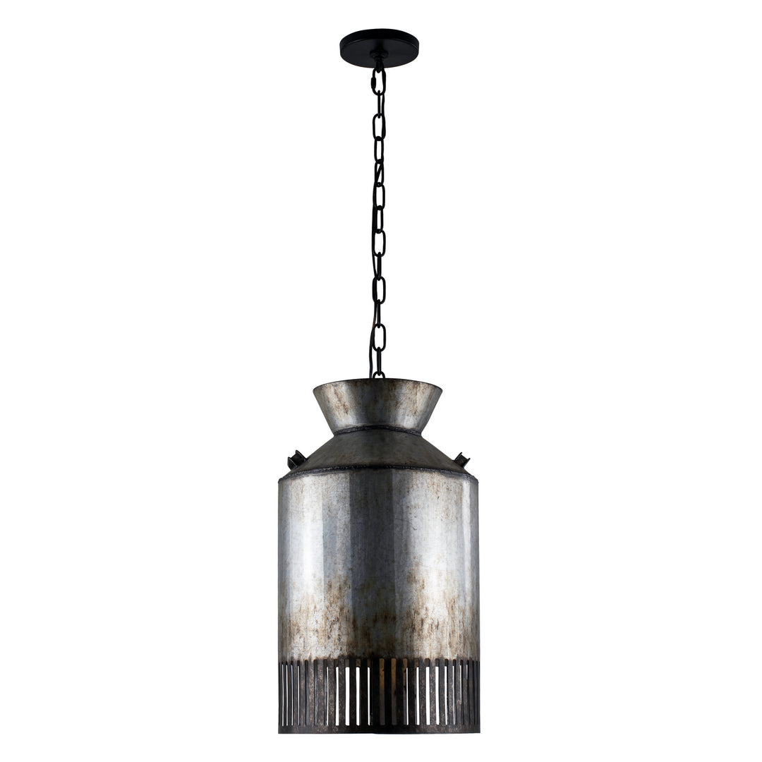Varaluz Hickory Lane 335P01OG Pendant Light - Ombre Galvanized/Black
