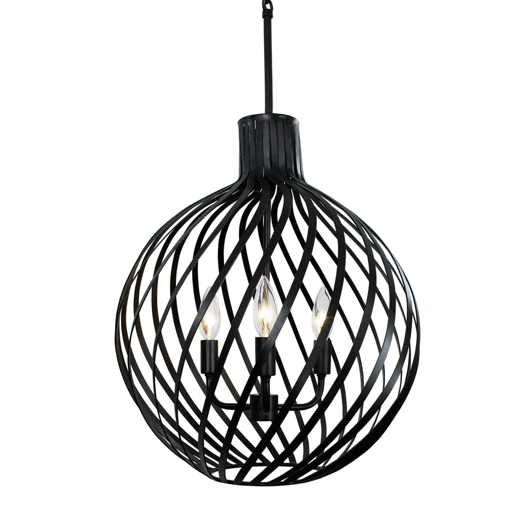 Varaluz Bronwyn 338P03BL Pendant Light - Black