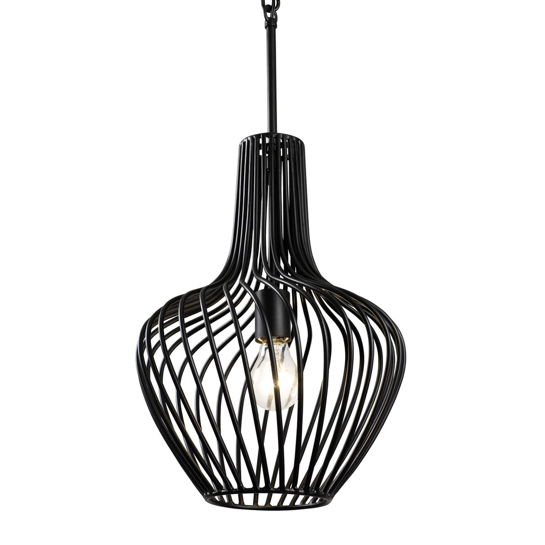 Varaluz Elsa 339P01ABL Pendant Light - Black