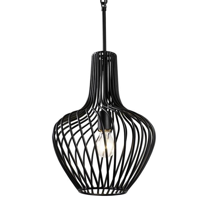 Varaluz Elsa 339P01ABL Pendant Light - Black