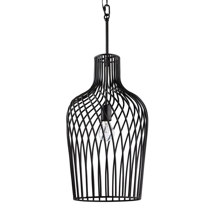 Varaluz Elsa 339P01CBL Pendant Light - Black