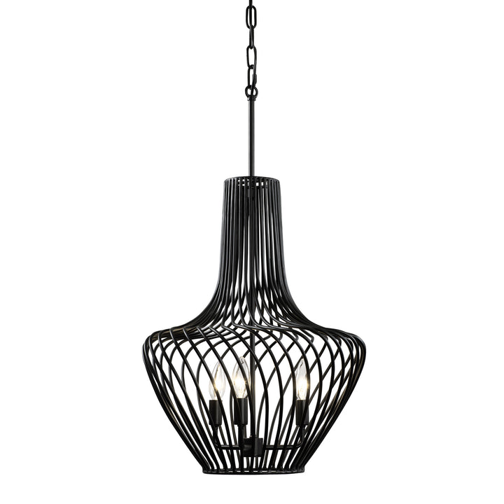 Varaluz Elsa 339P03ABL Pendant Light - Black