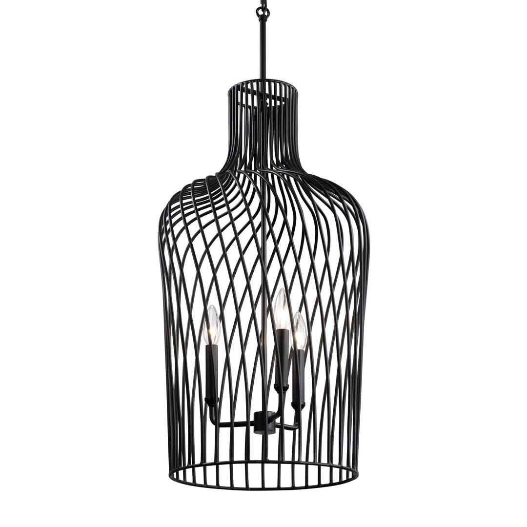 Varaluz Elsa 339P03CBL Pendant Light - Black