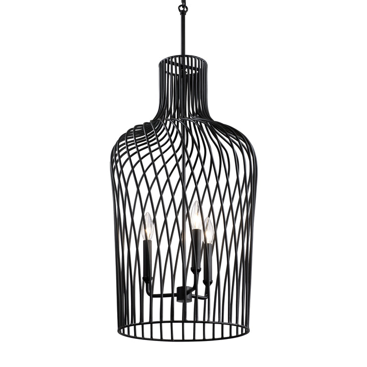 Varaluz Elsa 339P03CBL Pendant Light - Black