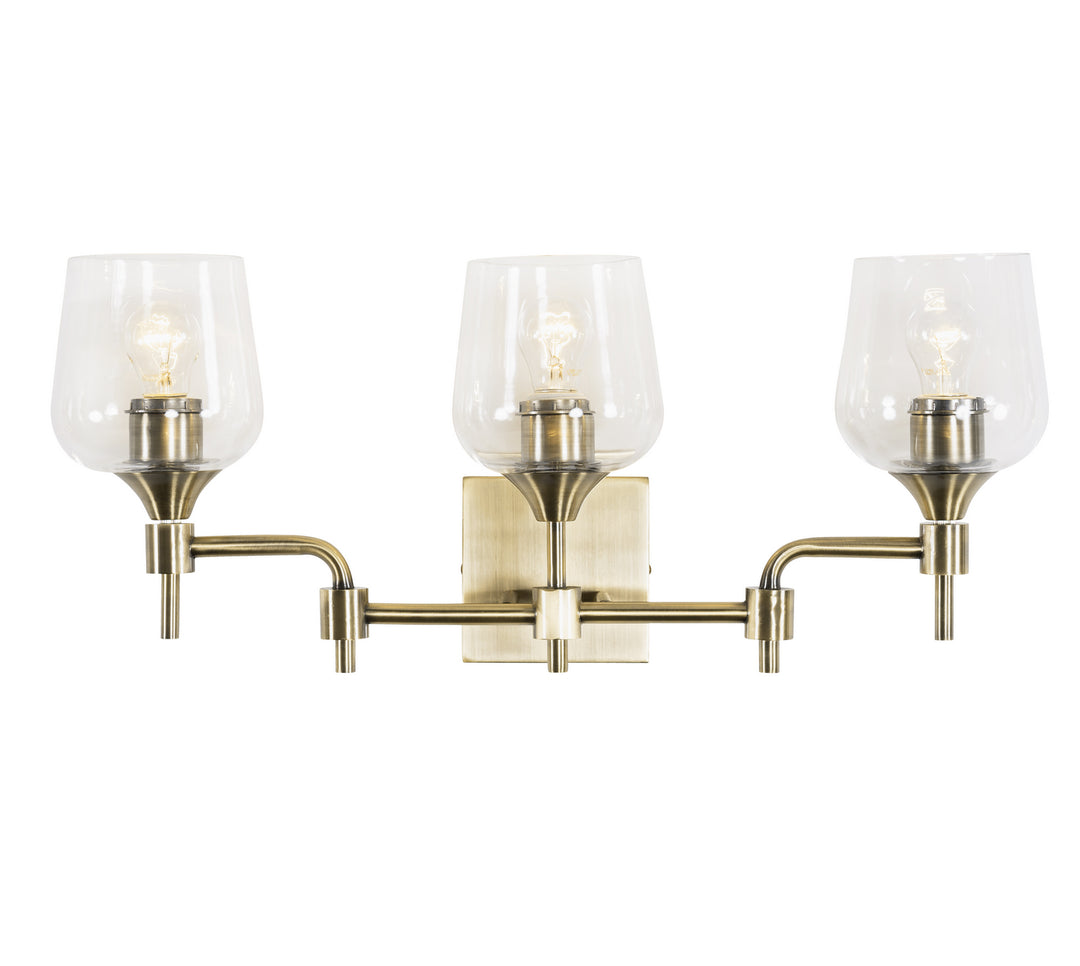 Varaluz Margaux 340B03AB Bath Vanity Light 24 in. wide - Antique Brass