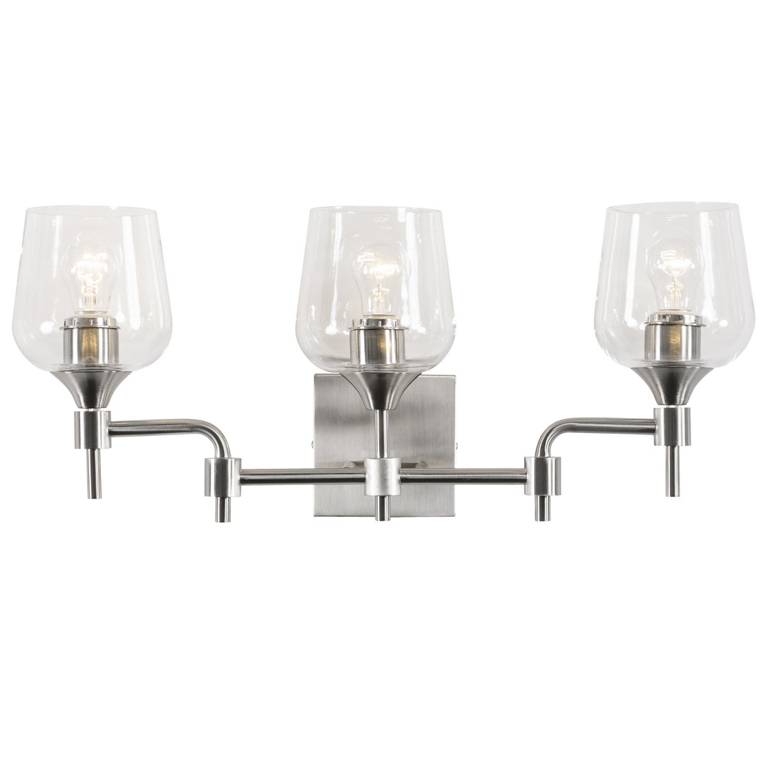 Varaluz Margaux 340B03SN Bath Vanity Light 24 in. wide - Satin Nickel