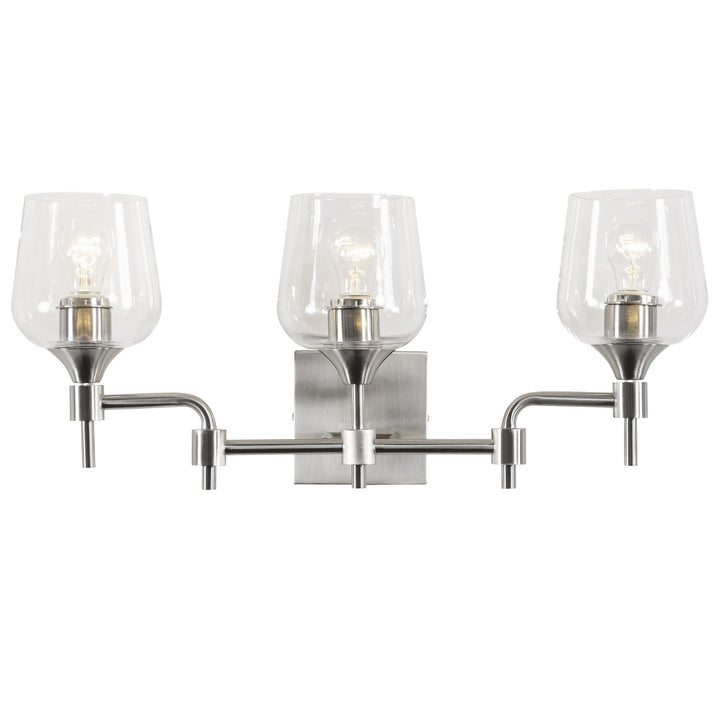Varaluz Margaux 340B03SN Bath Vanity Light 24 in. wide - Satin Nickel