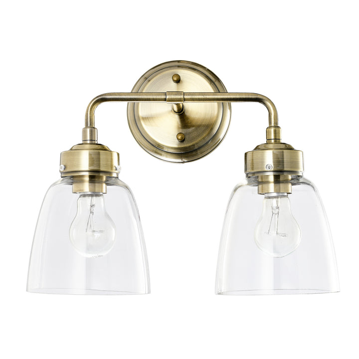 Varaluz Helena 341B02AB Wall Sconce Light - Antique Brass