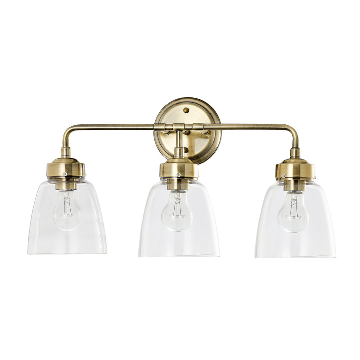 Varaluz Helena 341B03AB Bath Vanity Light 23 in. wide - Antique Brass