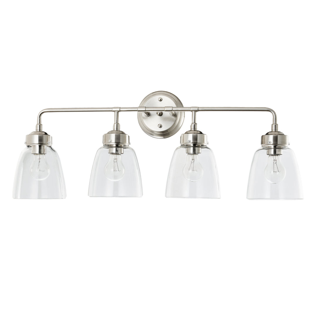 Varaluz Helena 341B04SN Bath Vanity Light 31 in. wide - Satin Nickel