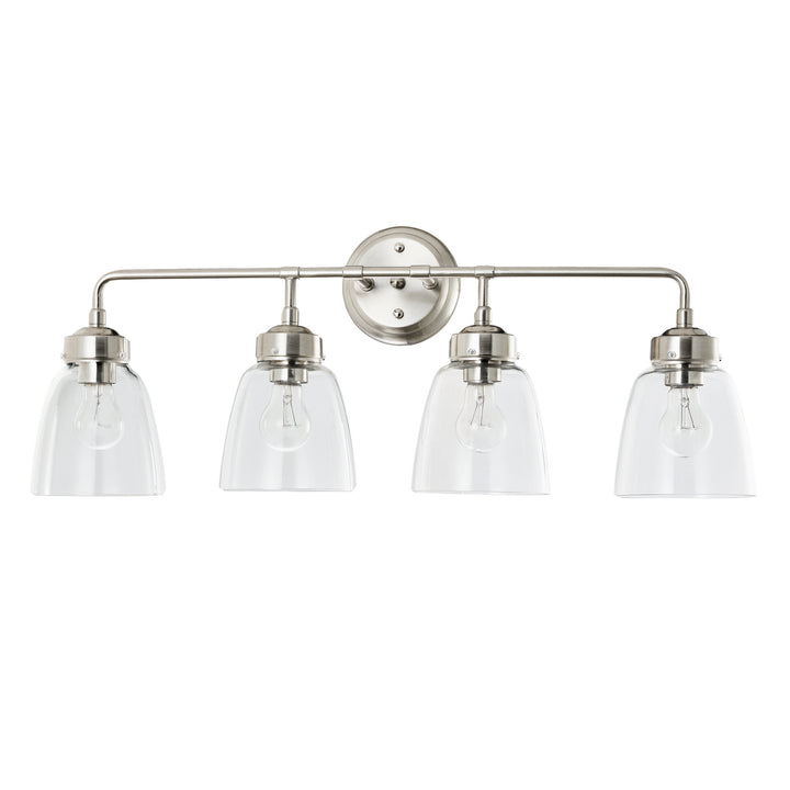 Varaluz Helena 341B04SN Bath Vanity Light 31 in. wide - Satin Nickel