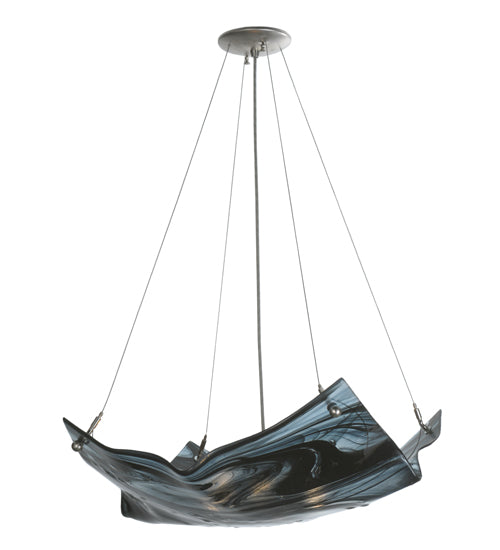 Meyda Tiffany Metro 98325 Pendant Light - Noir Swirl(Black)