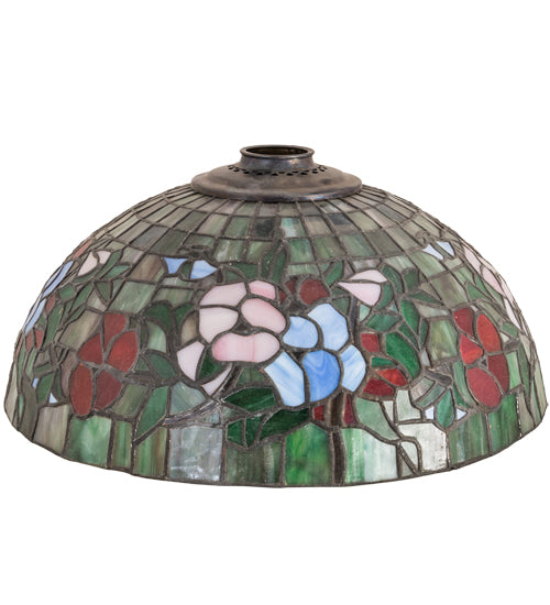 Meyda Tiffany Lighting 98328 Pansies Shade Lamp Shade Bronze / Dark