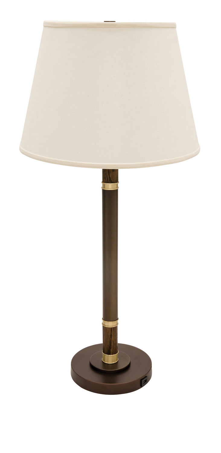 House Of Troy Lighting BA750-CHB  Barton Lamp Chestnut Bronze With Satin Brass