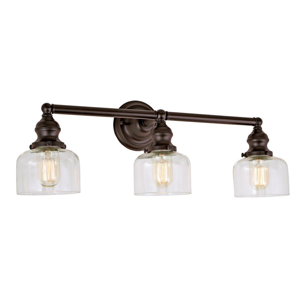 JVI Designs Union Square 1212-08 S4 Bath Vanity Light 25 in. wide - Oil Rubbed Bronze