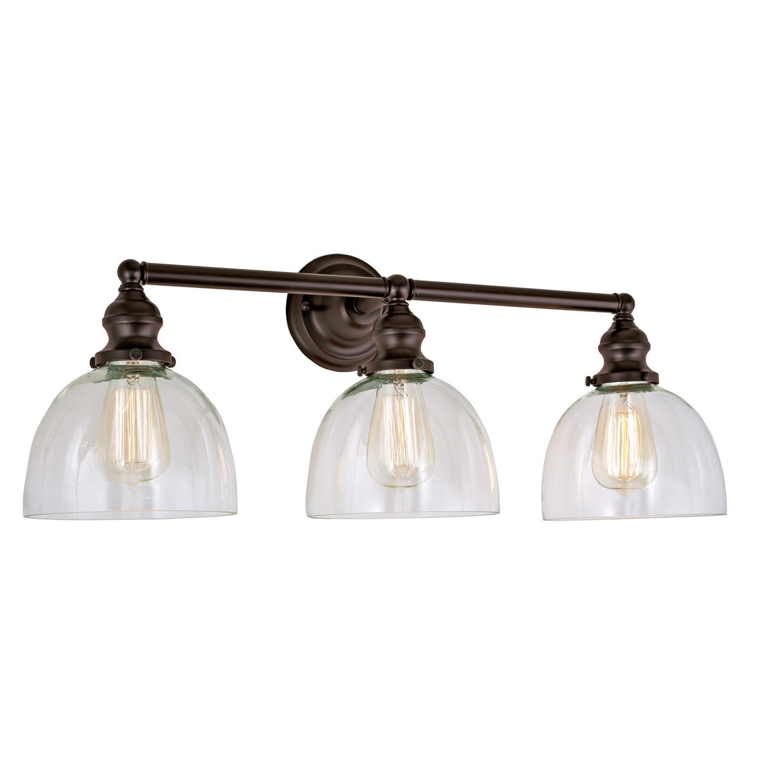 JVI Designs Union Square 1212-08 S5 Bath Vanity Light 27 in. wide - Oil Rubbed Bronze
