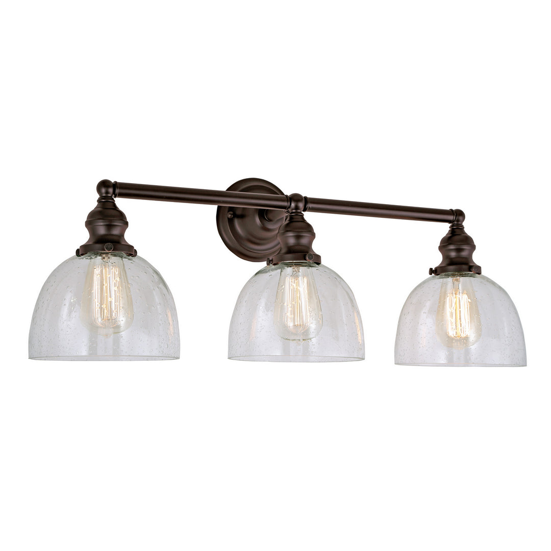 JVI Designs Union Square 1212-08 S5-CB Bath Vanity Light 27 in. wide - Oil Rubbed Bronze