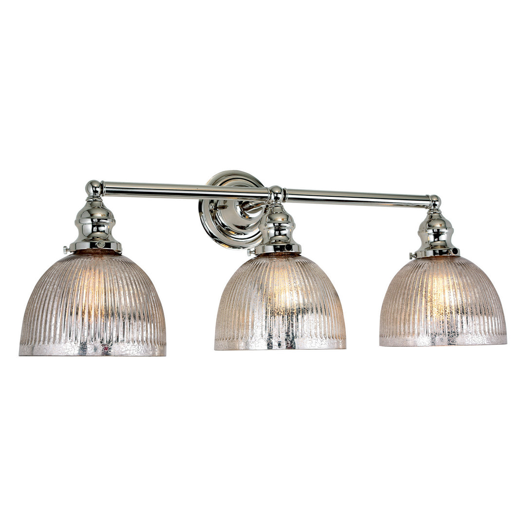 JVI Designs Union Square 1212-15 S5-MP Bath Vanity Light 27 in. wide - Polished Nickel